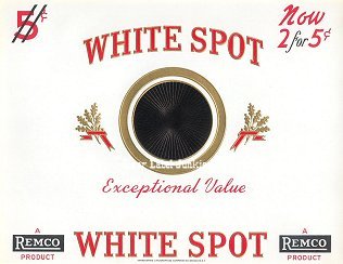 White Spot inner cigar label