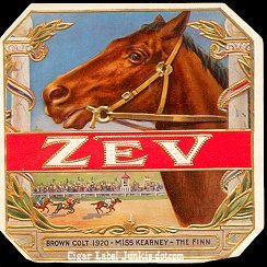 Zev outer cigar label